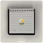 دفترچه سیمی جلد چوبی طرح خرگوش سه بعدی صفحات یادداشت