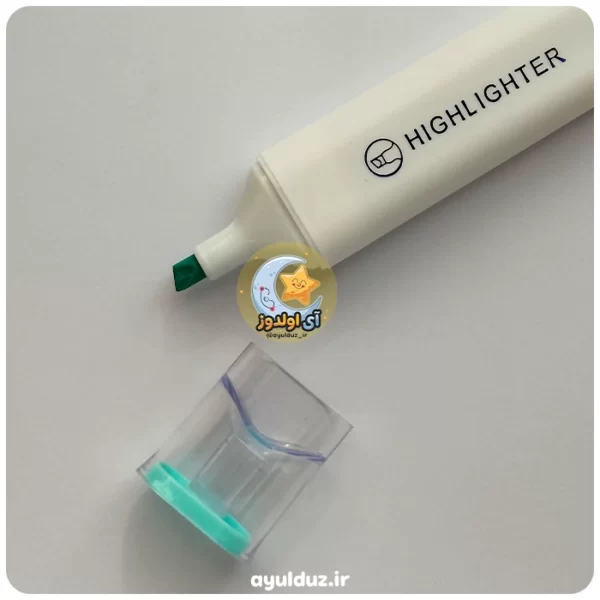 قیمت خرید و فروش ماژیک هایلایتر پاستلی سر شیشه ای بدنه سفید Live Color آبی