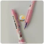 قیمت خرید و فروش خودکار کلیکی پاک کن دار طرح خرس و بیسکوییت صورتی
