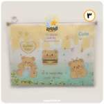 قیمت خرید و فروش پوشه زیپ کیپ پولکی طرح Butter Bear سایز A4 خرسی شکمو عسلی