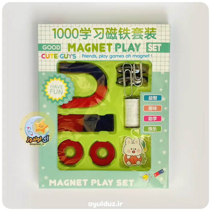 قیمت خرید و فروش ست آموزشی آهنربا Magnet Play مدل 1000 سبز