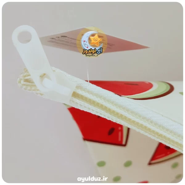 قیمت خرید و فروش پوشه زیپ دار چرمی طرح فانتزی میوه سایز A4 - هندوانه