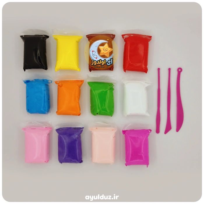 قیمت خرید و فروش خمیر بازی کلی سبک بسته 12 رنگ