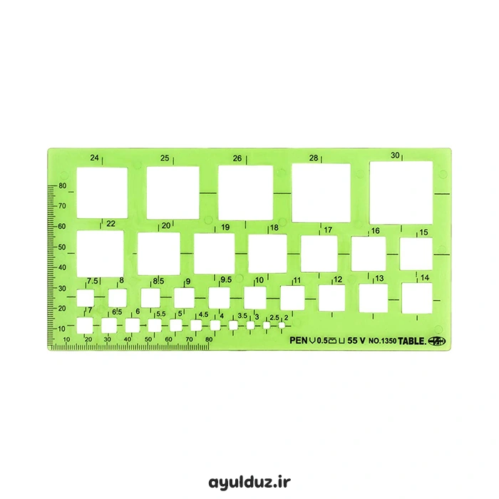 قیمت خرید و فروش شابلون مربع تیبل TABLE