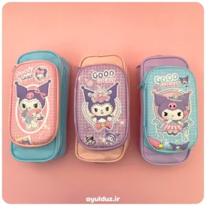 قیمت خرید و فروش جامدادی کیفی دو قسمتی دور زیپ طرح کرومی