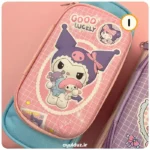 قیمت خرید و فروش جامدادی کیفی دو قسمتی دور زیپ طرح کرومی