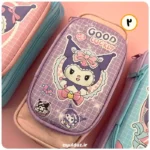 قیمت خرید و فروش جامدادی کیفی دو قسمتی دور زیپ طرح کرومی