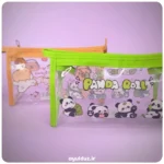 قیمت خرید و فروش جامدادی طلقی شفاف دور چرمی فانتزی