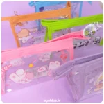 قیمت خرید و فروش جامدادی طلقی شفاف دور چرمی فانتزی