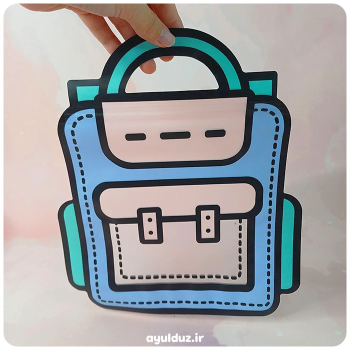 قیمت خرید و فروش زیپ کیپ طرح کیف مدرسه سایز بزرگ