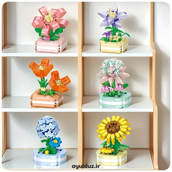 قیمت خرید و فروش مینی لگو ساختنی طرح گل و گلدان سری W