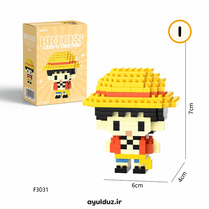قیمت خرید و فروش مینی لگو ساختنی طرح انیمه وان پیس سری F - مانکی دی. لوفی